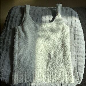 SKIMS Cream Fuzzy Tank Top size Small/Medium